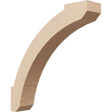 Ekena Millwork 3-inch W x 16-inch D x 16-inch H Lafayette Rough Cedar Woodgrain TimberThane Knee Brace, Primed BRCUR03X16X16LFTRCPR